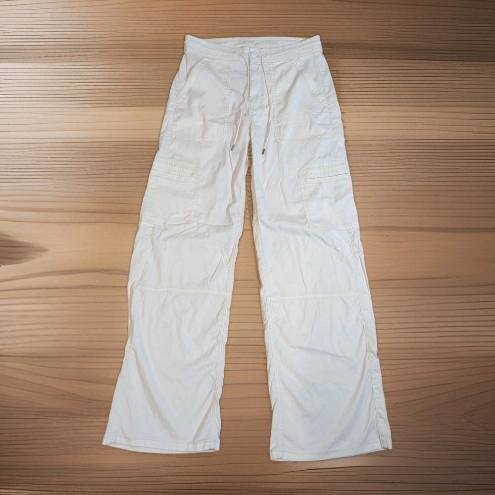 Y2K Utility Gorpcore Cargo Baggy Wide Leg Pants American Eagle Size 4 Pockets
